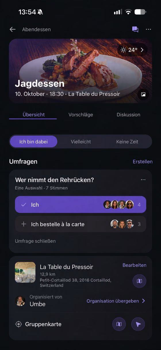 Wenn es zieht, wird ein Plan daraus.